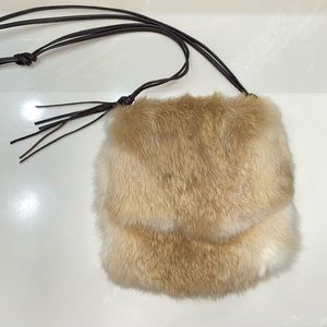 EXPRESS rabbit fur crossbody
